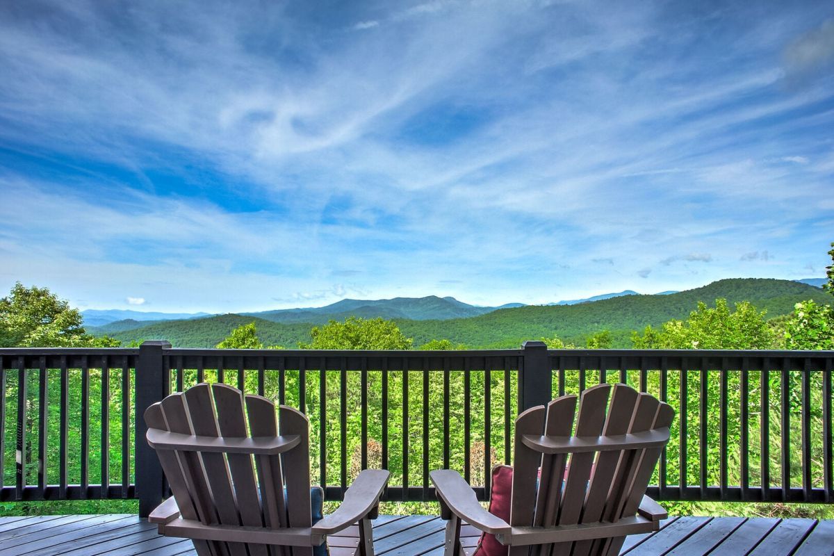 view from Asheville vacation rental