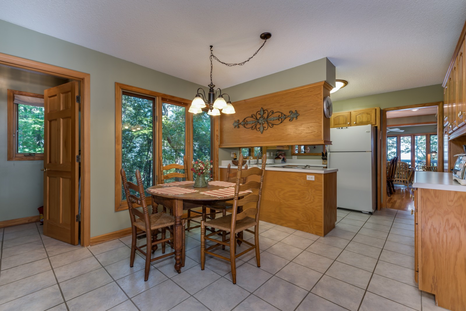 View of kitchen and breakfast nook