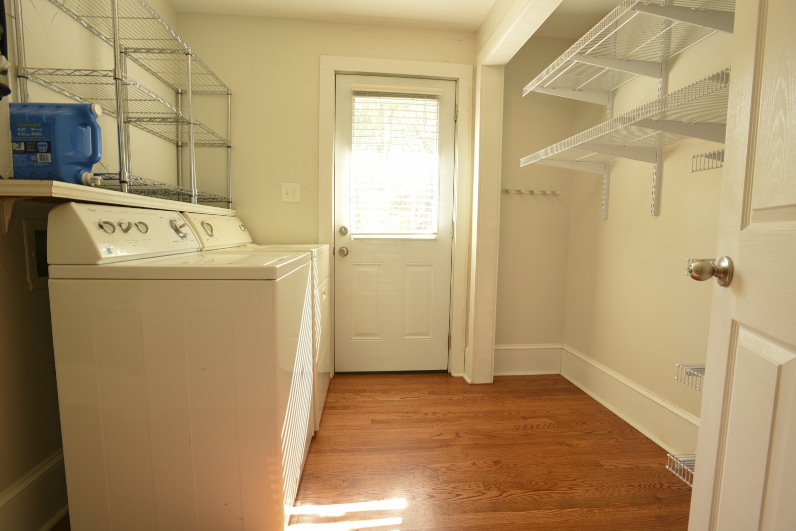 laundry room and side door