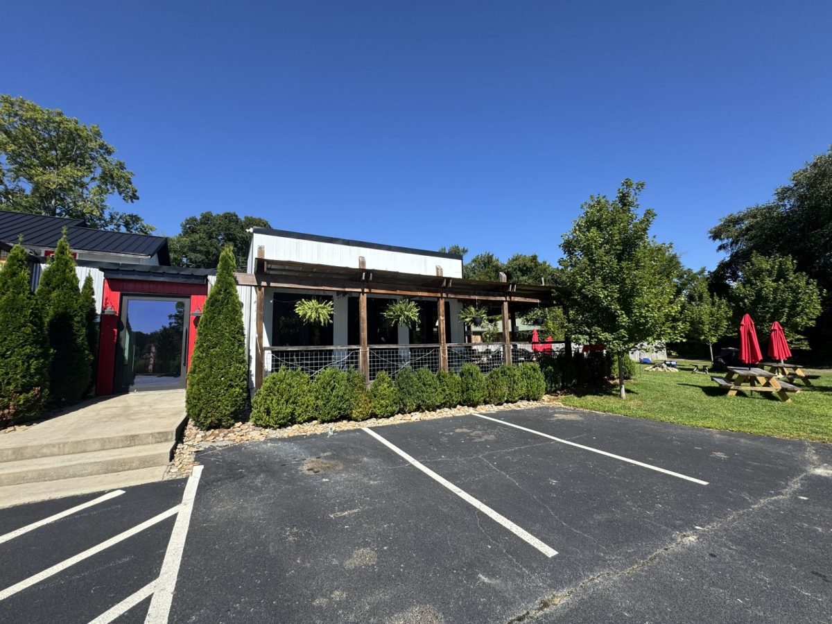 Outside of the Root & Bar restaurant