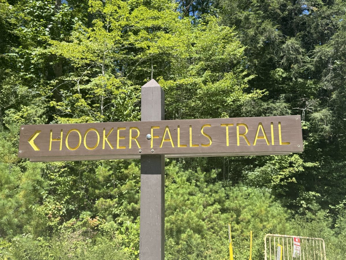Signage on a hiking trail