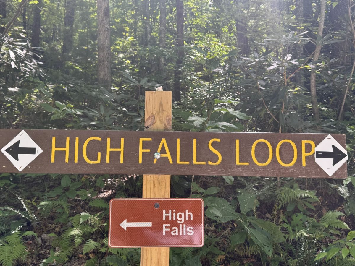 Signage on a hiking trail